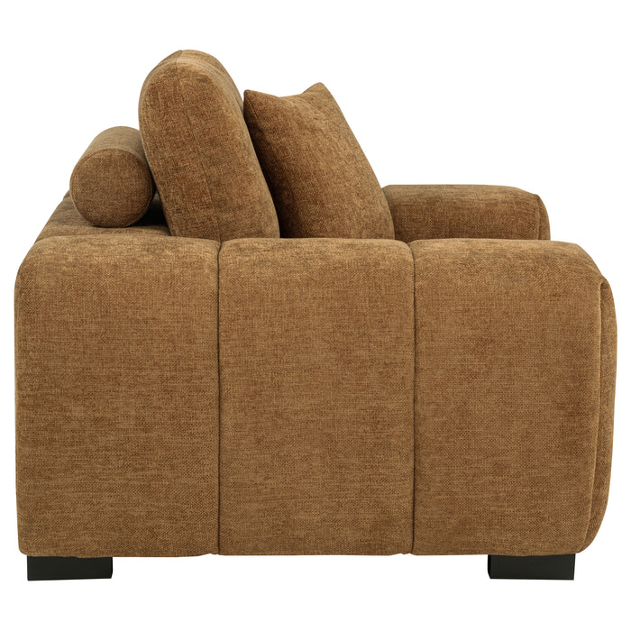 Octavia Tufted Upholstered Accent Chair Amber