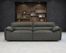 CoasterEveryday Buxton graphite top grain leather upholstered sofa with cushioned seating