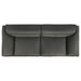 Buxton top grain leather upholstered sofa in graphite by CoasterEveryday