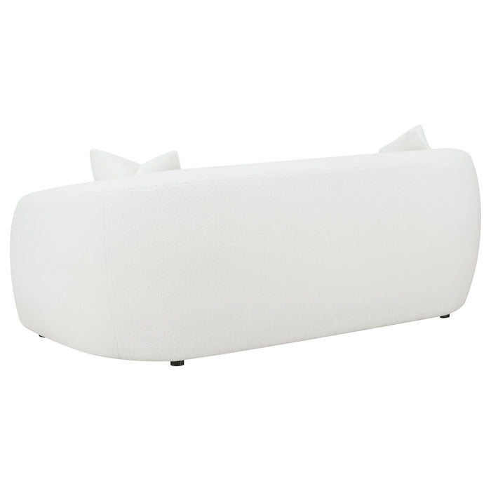 Isabella Sherpa Upholstered Sofa Natural
