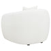 CoasterElevations Isabella faux sheepskin upholstered accent chair in natural color, modern furniture with plush seating.