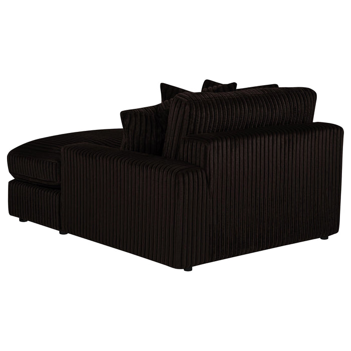 Blaine Upholstered Reversible Chaise Sectional Sofa Chocolate