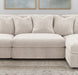 CoasterEveryday Blaine sand corduroy armless chair with reversible cushions