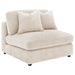 CoasterEveryday Blaine sand corduroy armless chair with reversible cushions