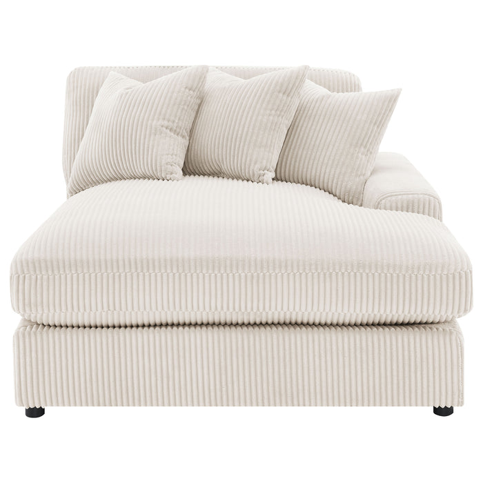 Blaine 2-Piece Corduroy Reversible Chaise Sectional Sofa Sand