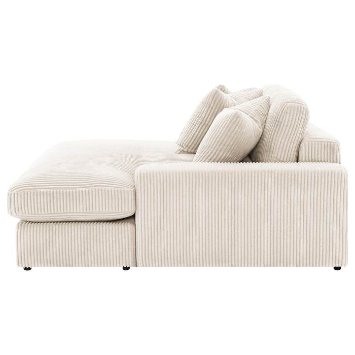Blaine 2-Piece Corduroy Reversible Chaise Sectional Sofa Sand