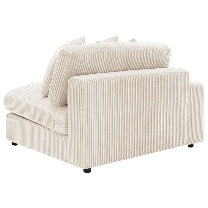 Blaine 2-Piece Corduroy Reversible Chaise Sectional Sofa Sand