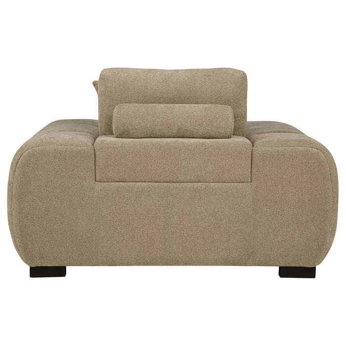 Octavia Tufted Upholstered Accent Chair Camel