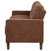 CoasterEveryday Bowen II rust fabric upholstered sofa with track arms