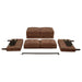 CoasterEveryday Bowen II rust fabric upholstered loveseat with track arms