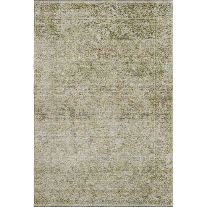 10' X 14' Abstract Washable Area Rug With UV Protection (717947) - Sage / Beige