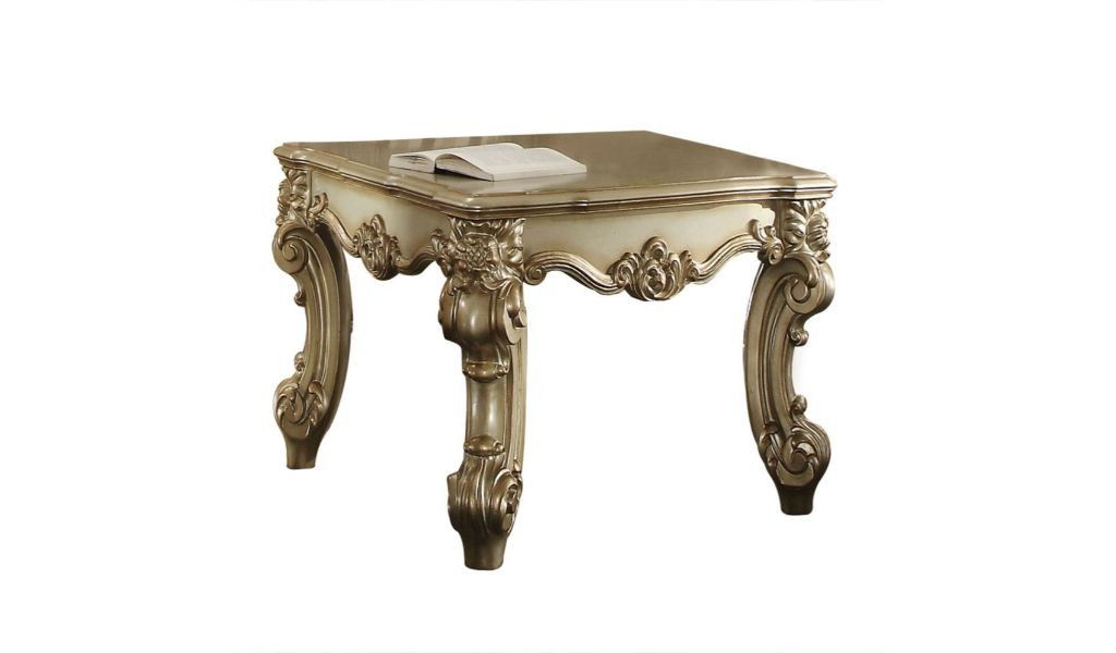 Patina Manufactured Wood Square End Table - Gold