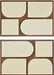 Two-piece mango wood wall art decor by Meridian Furniture featuring natural wood finish and modern design.