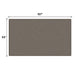 Giga brown 13' x 7.7' outdoor pergola sun shade cover cloth made of permeable HDPE fabric with grommets for patio canopy.