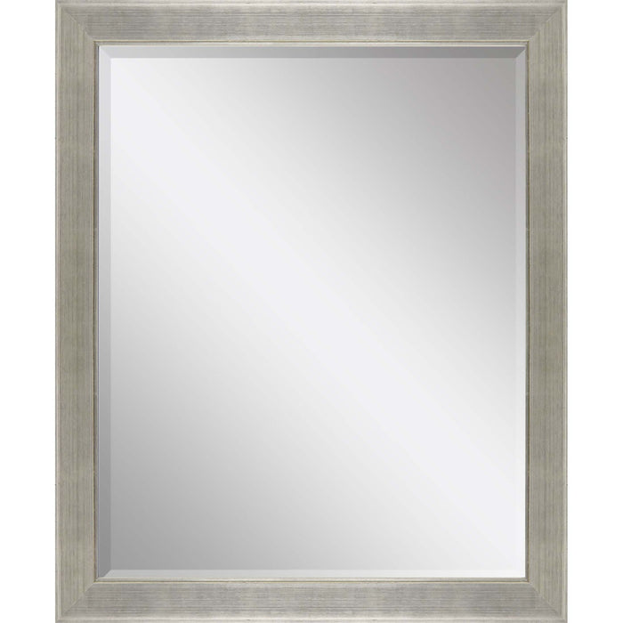 45" Solid Wood Framed Accent Mirror - Silver