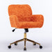 Giga swivel office chair with artificial rabbit hair upholstery, metal base, adjustable height, and 360-degree swivel for home or office.