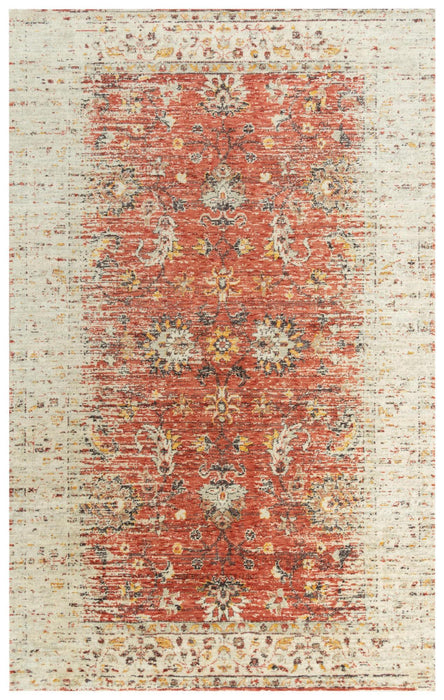 10' X 13' New Zealand Lambs Wool Oriental Hand Carved Handmade Area Rug (747850) - Red / Beige / Rust / Gold