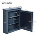 Giga wall-mounted bathroom medicine cabinet with mirror and adjustable shelf, compact storage solution for bathrooms.