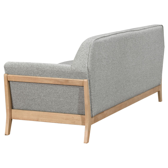 Vaughn Fabric Upholstered Flared Arm Sofa Grey
