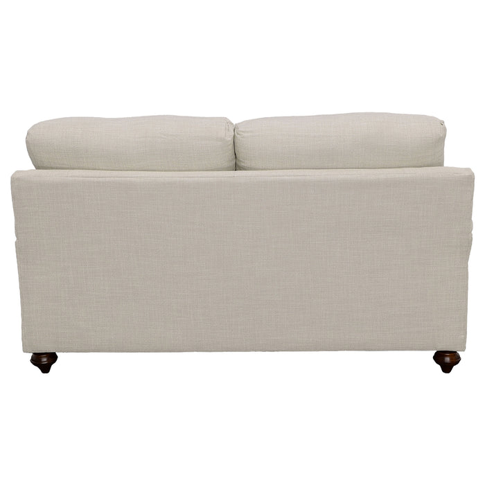 Glenn 2-piece Upholstered Sofa Set Light Grey and Blue