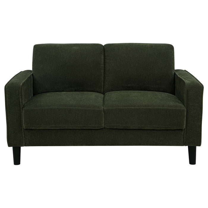 Ruth 3-piece Fabric Upholstered Track Arm Sofa Matcha Green