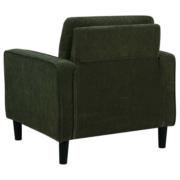 Ruth 3-piece Fabric Upholstered Track Arm Sofa Matcha Green
