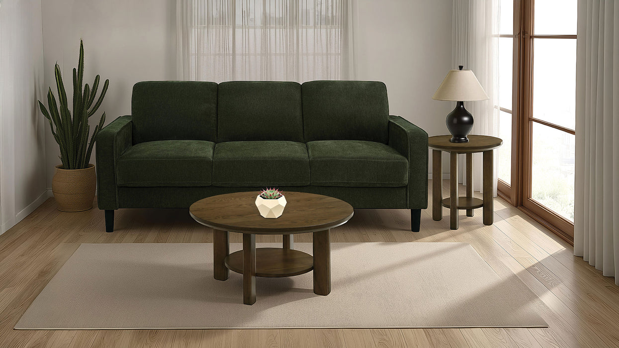 Ruth 77-inch Matcha Green Fabric Upholstered Track Arm Sofa by CoasterEveryday