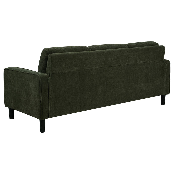 Ruth 77-inch Matcha Green Fabric Upholstered Track Arm Sofa by CoasterEveryday