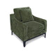Duarte dark moss upholstered accent chair by CoasterEveryday with reversible cushions