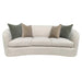 Rainn transitional camel boucle sofa by CoasterEveryday with sloped arms and soft textured upholstery