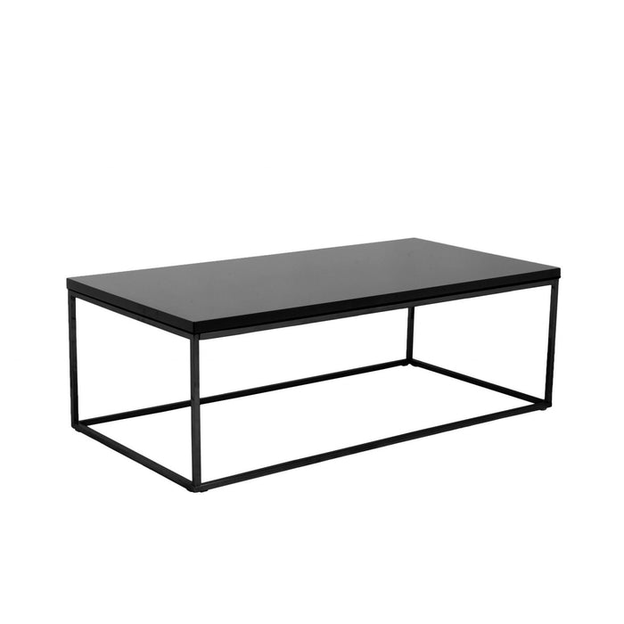 47" Metal Coffee Table - Black