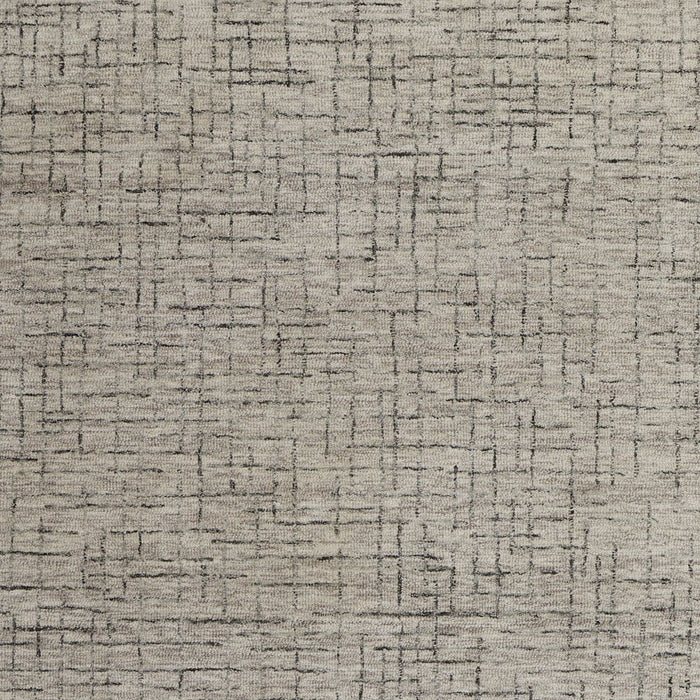 10' X 14' Wool Hand Tufted Distressed Area Rug - Ivory And Gray