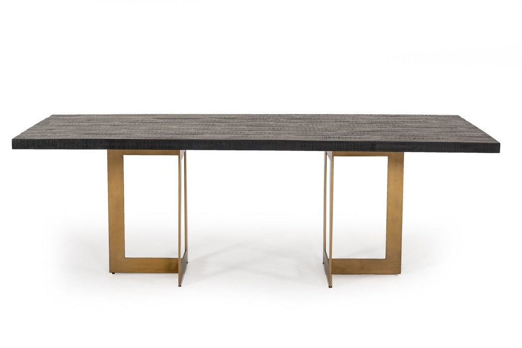 87" Rectangular Dining Table - Black