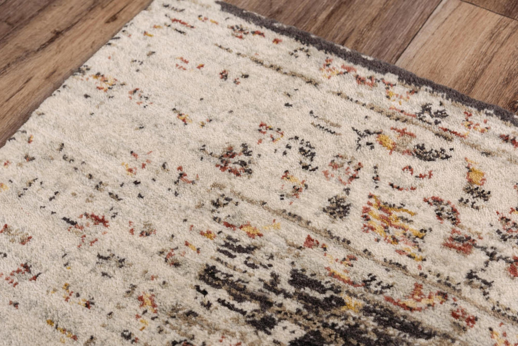 10' X 13' New Zealand Lambs Wool Oriental Hand Carved Handmade Area Rug (747845) - Brown / Beige / Apricot