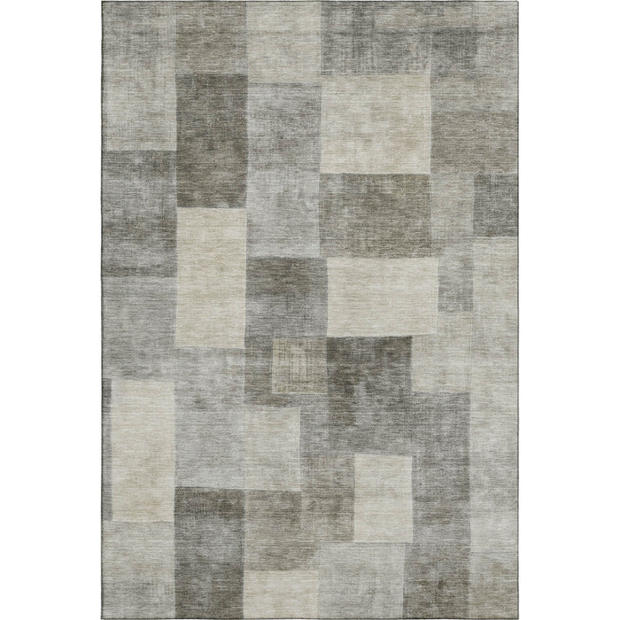 10' X 14' Geometric Washable Area Rug With UV Protection (692601) - Taupe / Ivory / Khaki