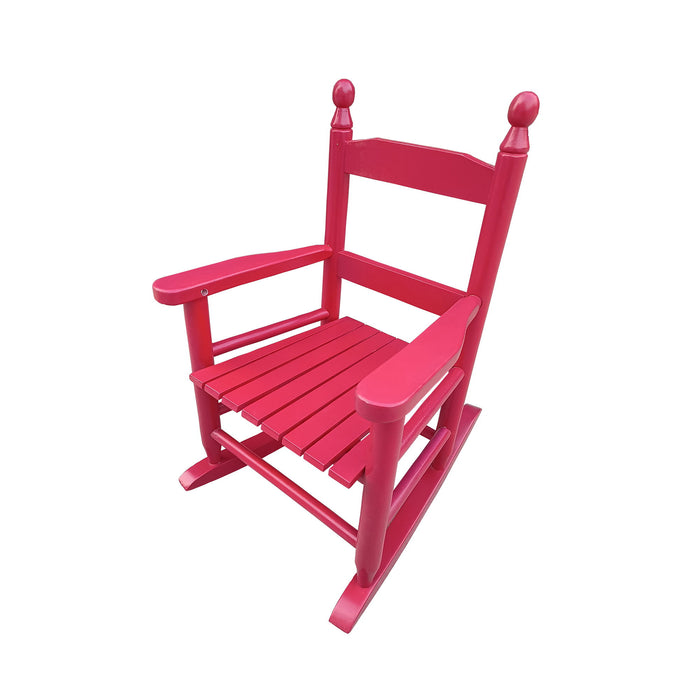 Giga children's indoor or outdoor rocking chair for kids, durable wooden rocker with a smooth finish and child-friendly design.