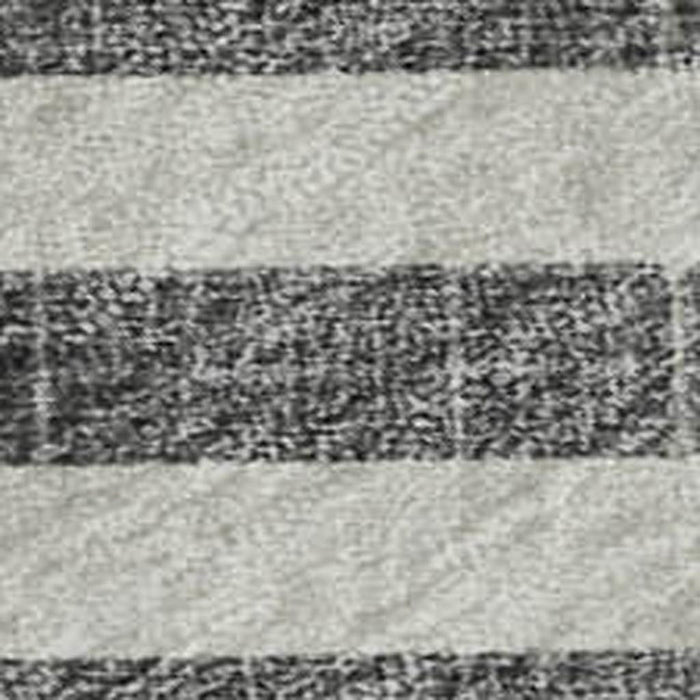 10' X 14' Geometric Washable Area Rug With UV Protection (652347) - Charcoal / Ivory