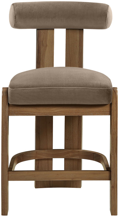 Arienzo - Velvet Upholstered Counter Stool (Set of 2)