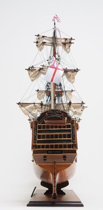 Hand Painted HMS Victory Exclusive Edition Model Boat - Brown