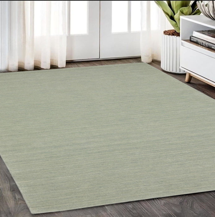 5' X 8' Wool Hand Tufted Area Rug - Silver