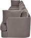 Meridian Furniture velvet performance fabric upholstered 5-piece stationary sectional sofa with plush cushions and modern design.