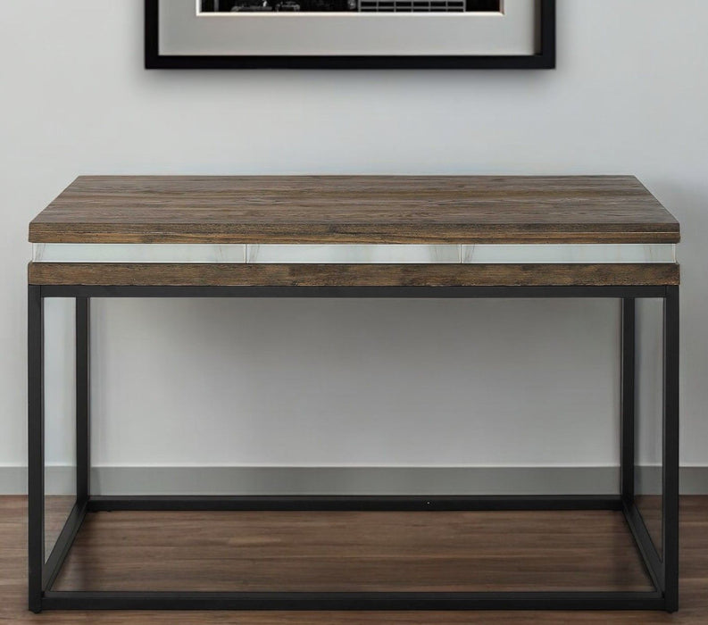 47" Frame Console Table - Brown And Black