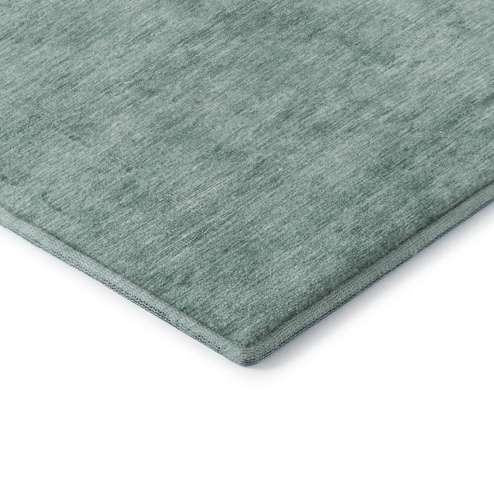 10' X 14' Oriental Washable Area Rug With UV Protection (695930) - Aqua / Teal