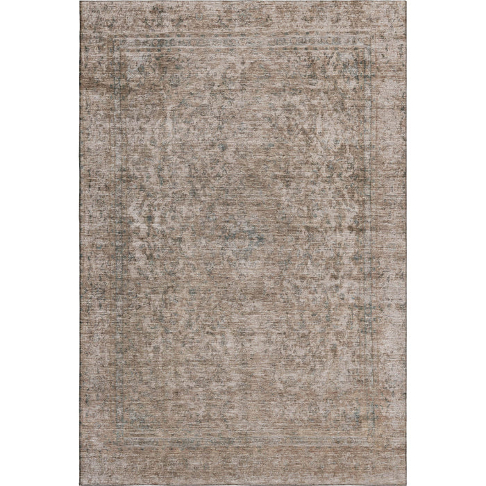10' X 14' Oriental Washable Area Rug With UV Protection (695834) - Brown / Beige