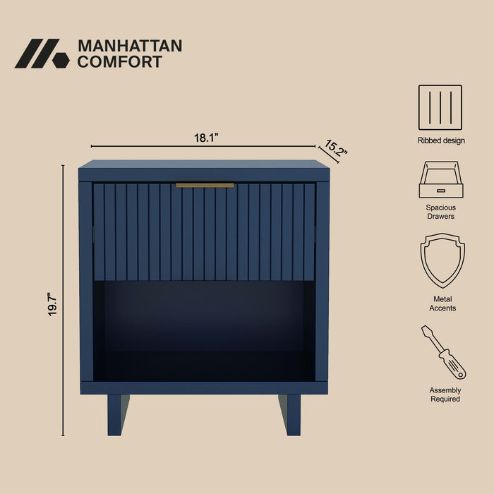 Manhattan Elara - Solid Wood Nightstand