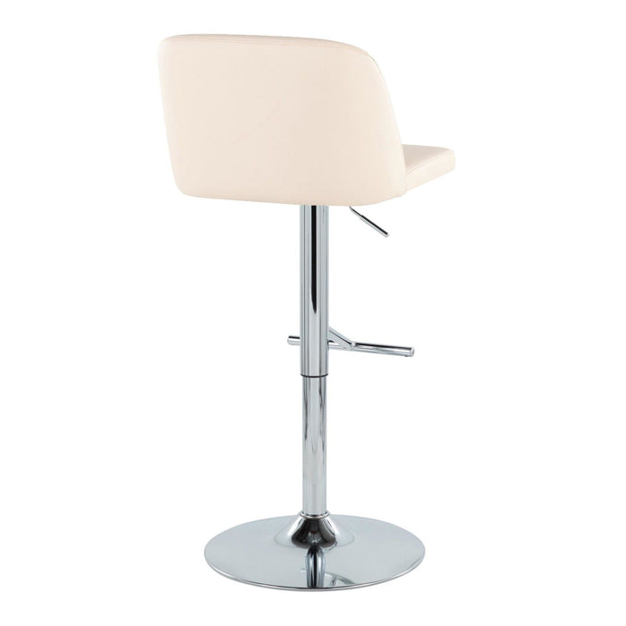 Toriano - Adjustable Barstool (Set of 2) - Beige