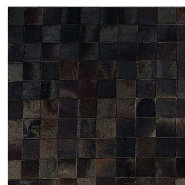 5' X 8' Cowhide Patchwork Area Rug (544474) - Chocolate