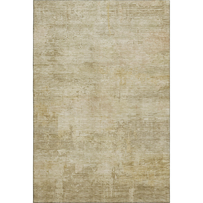 10' X 14' Abstract Washable Area Rug With UV Protection (696056) - Beige / Wheat