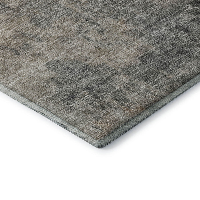 10' X 14' Abstract Washable Area Rug With UV Protection (688376) - Coffee / Beige