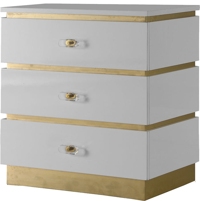 Esme - Side Table - White Lacquer